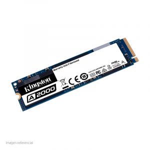 UNIDAD EN ESTADO SOLIDO KINGSTON A2000, 1TB, M.2, 2280, NVME PCIE GEN 3.0 X4.